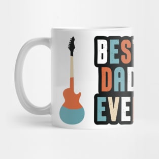 Best guitar dad ever cool modern design Mug